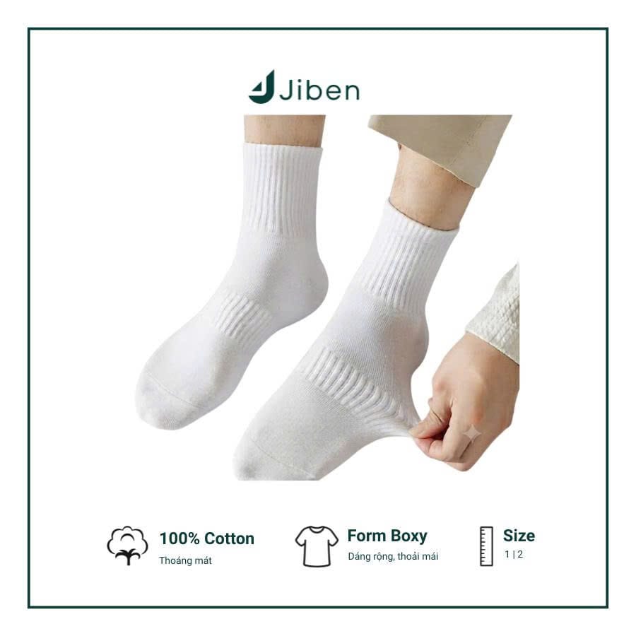 Tất Mùa Hè Nam Nữ - Vớ/Tất Co Giãn Jiben JBT1
